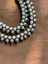 Ivory Itra | Reversible White Patwa Bead Thread Choker